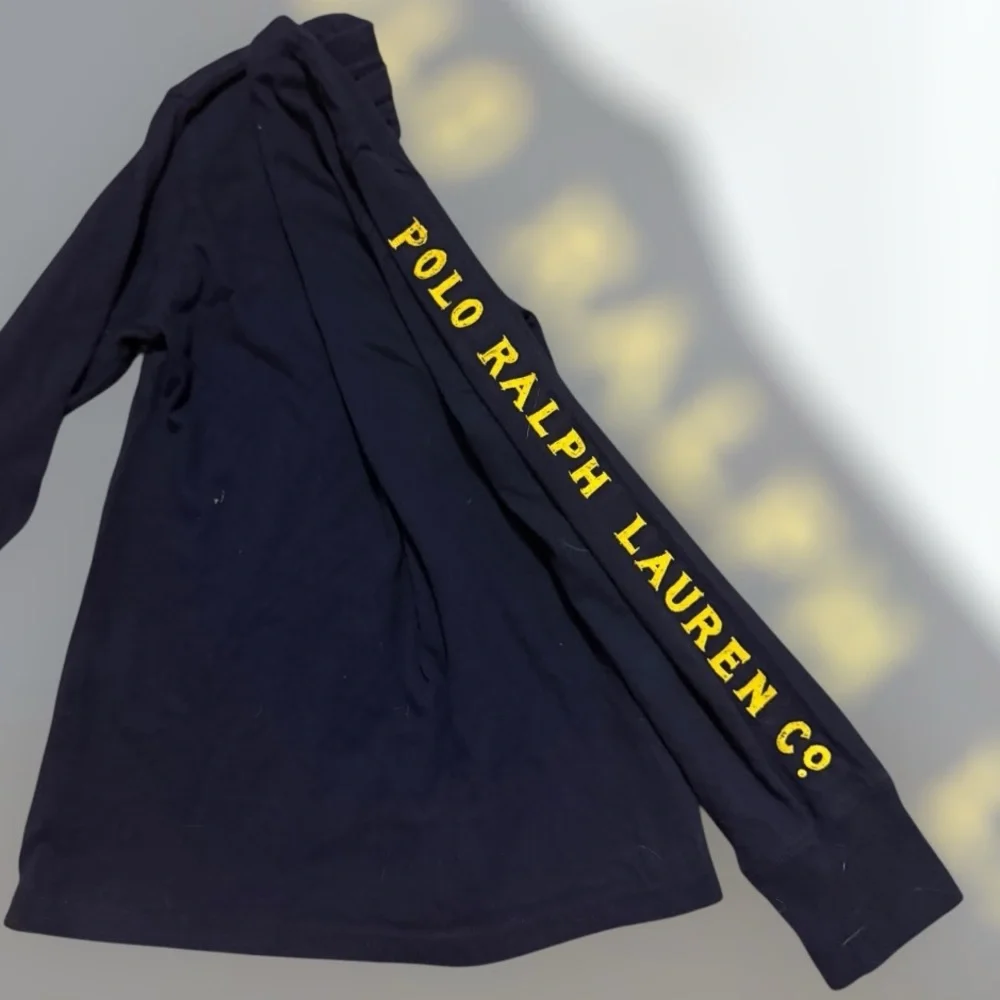 Polo by RL Navy Blue Kids Shirt with Yellow Logo - Picture 7 of 8